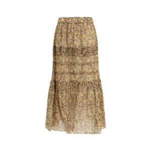 Marant Etoile Zweifarbiger langer Baumwollrock