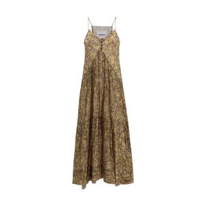 Marant Etoile Zweifarbige Baumwoll-Freizeitkleid