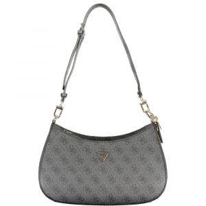 Guess Jeans Schwarze Damen-Handtasche aus Polyurethan