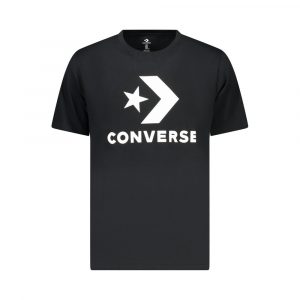 Converse Schwarzes Baumwoll-T-Shirt für Herren