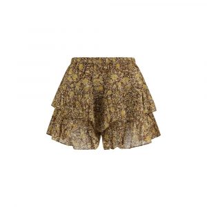 Marant Etoile Zweifarbige Baumwoll-Shorts und Mini-Shorts