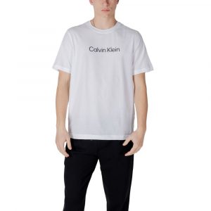 Calvin Klein Sport WeiĂes Baumwoll-T-Shirt