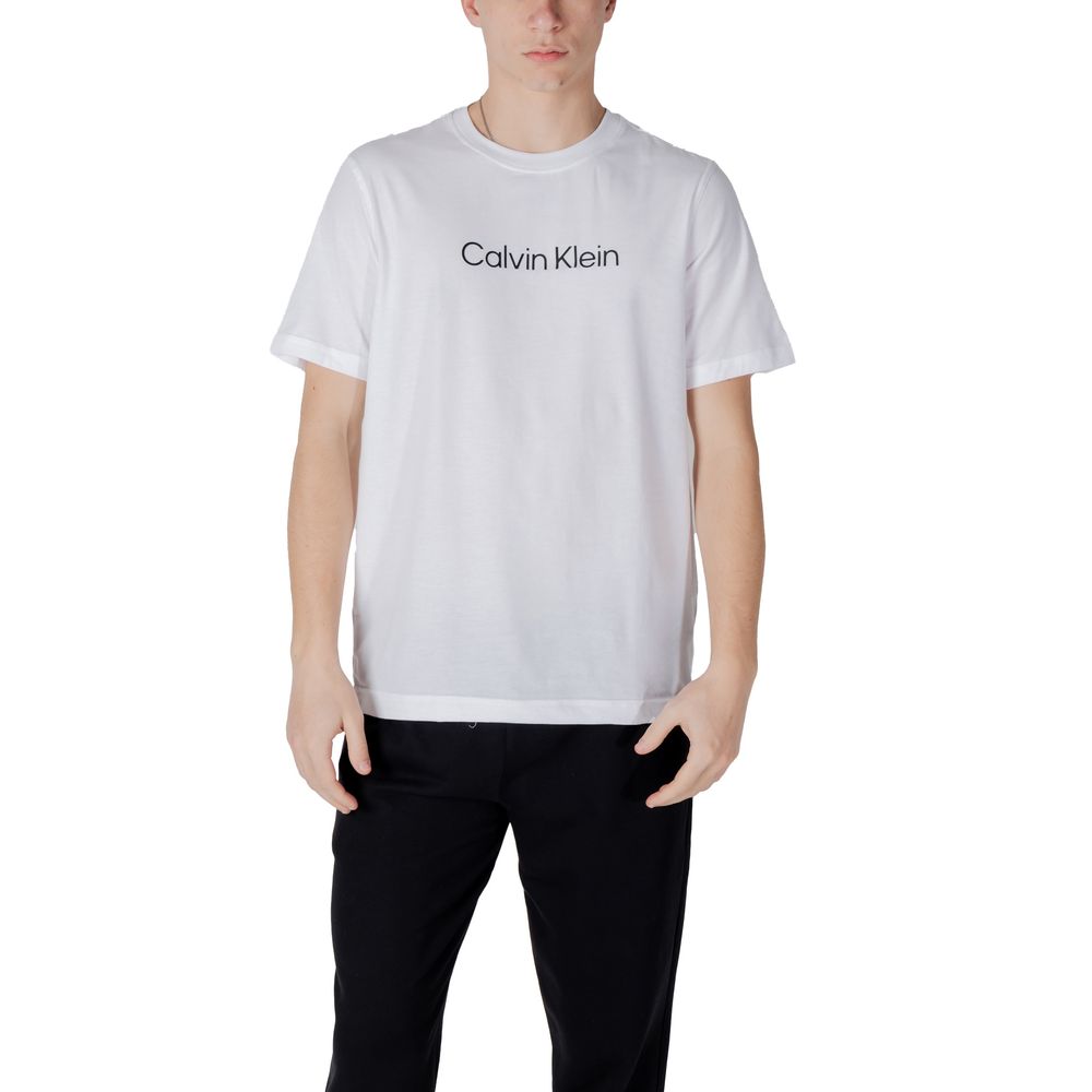 Calvin Klein Sport Weißes Baumwoll-T-Shirt