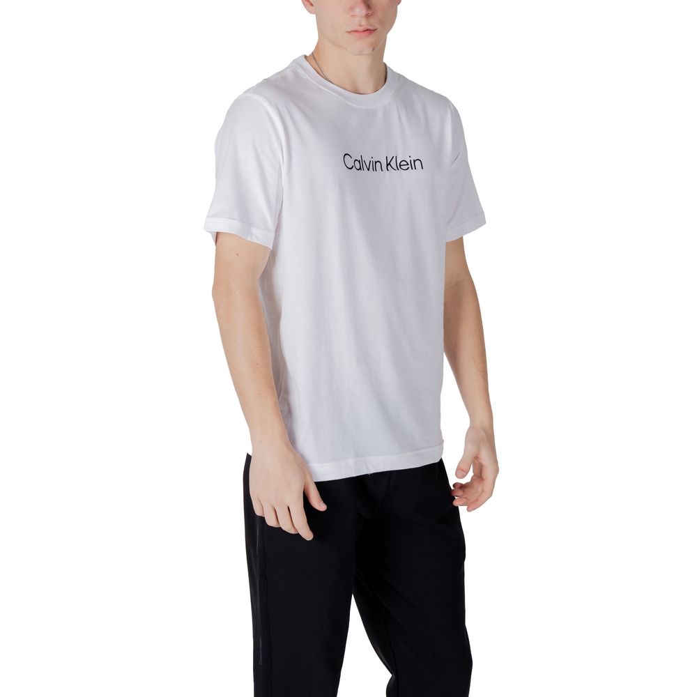 Calvin Klein Sport Weißes Baumwoll-T-Shirt – Bild 3