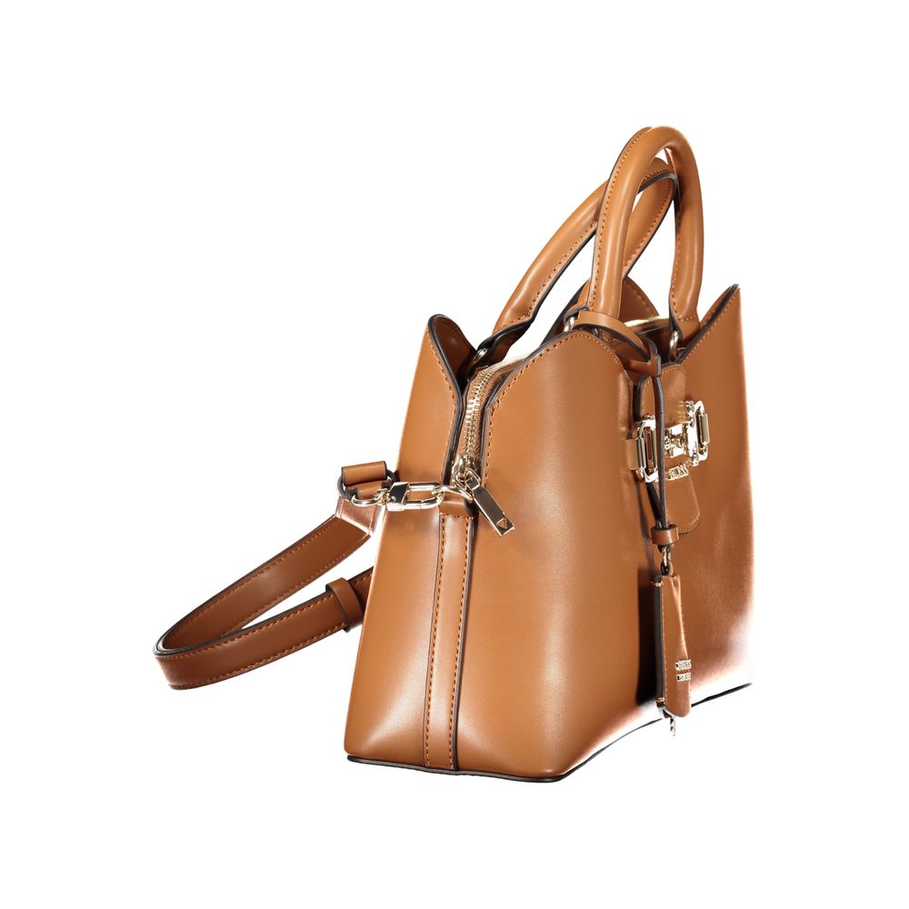 Guess Jeans Damenhandtasche aus Polyurethan in Marrone – Bild 3