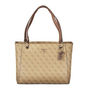 Guess Jeans Beige Polyurethane Damen Handtasche