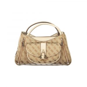 Guess Jeans Damenhandtasche aus beigem Polyurethan