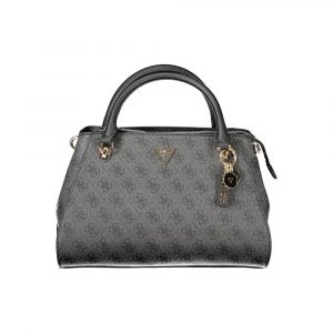 Guess Jeans Schwarze Damen-Handtasche aus Polyurethan