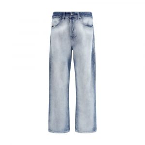 Diesel Blaue Bootcut-Jeans aus Baumwolle