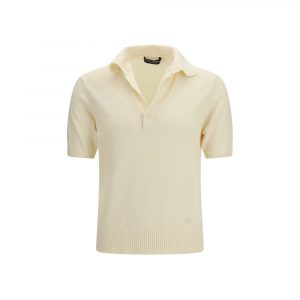 Dolce & Gabbana Beige Cotton Polo Shirt
