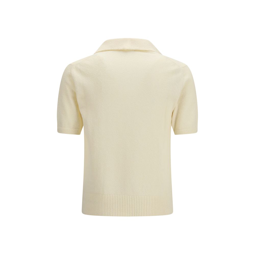 Dolce & Gabbana Beige Cotton Polo Shirt – Bild 2