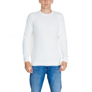 Calvin Klein Jeans Weißer Pullover aus Bio-Baumwolle