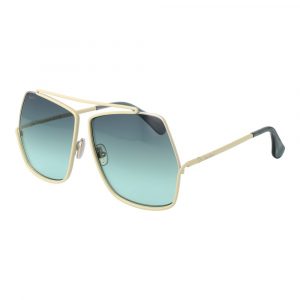 Max Mara Türkise Sonnenbrille aus Metall