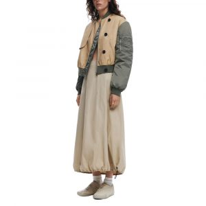 Desigual Beiger Baumwoll-Maxirock