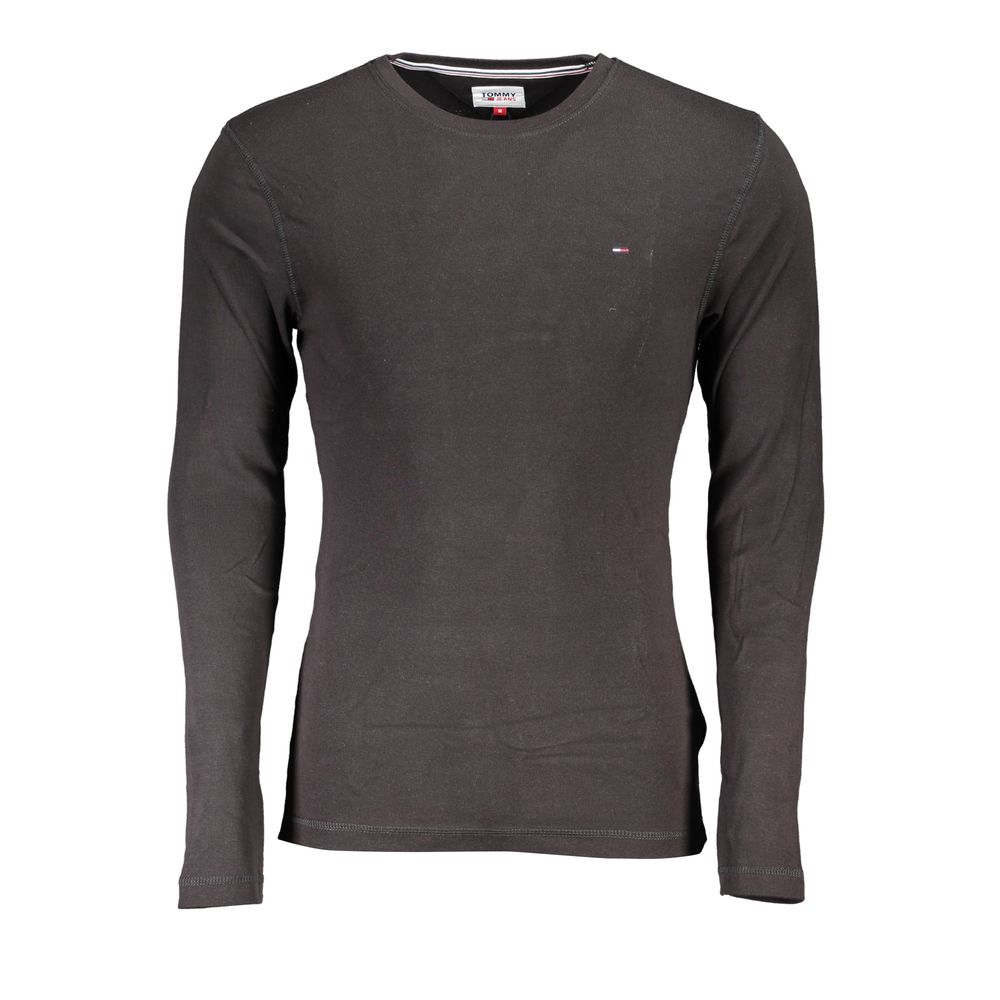 Tommy Hilfiger Schwarzes Baumwoll-T-Shirt für Herren