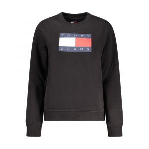 Tommy Hilfiger Schwarzer Baumwoll-Sweatshirt fĂŒr Damen