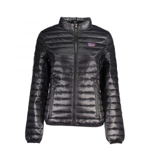 Norway 1963 Schwarze Polyamid-Damenjacke