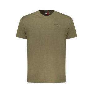 Tommy Hilfiger Herren-T-Shirt Verde aus Baumwolle