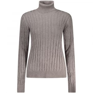 Norway 1963 Grauer Viskose-Pullover für Damen